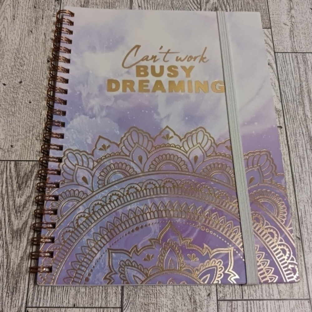 Purple Spiral bound lined Notebook
